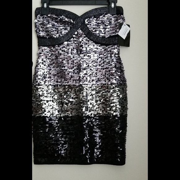 BNWT Sequined Sweetheart Strapless Dress - Picture 12 of 17